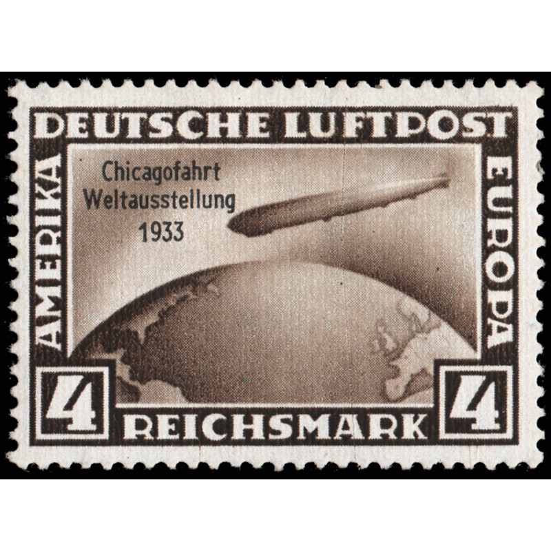 ALEMANIA REICH SELLOS 1933 ZEPPELIN CHICAGOFAHRT WELTAUSSTELLUNG