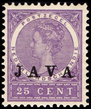 JAVA/SELLOS, 1908 - GUILLERMINA DE HOLANDA - YV 74 - 1 VALUE - NUEVO
