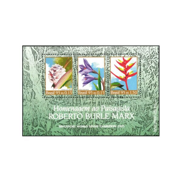 BRASIL/SELLOS, 1996 - FLORES - Yv. BF 97 - BLOQUE DE 3 VALORES, NUEVO