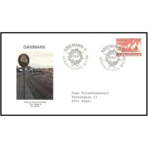 DINAMARCA/SOBRE, 1982 - BARCO - SOBRE PRIMER DIA - Yv. 750