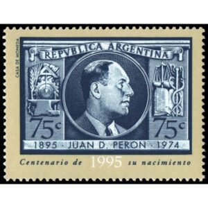 ARGENTINA/SELLOS, 1995 - PRESIDENTES ARGENTINOS - JUAN DOMINGO PERON CAT GJ 2738 - 1 VALOR - NUEVO