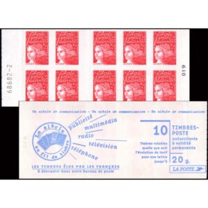 FRANCIA/SELLOS, 1997 - MARIANNE - ORDINARIOS - YV 3085 C7 - CARNET - AUTOADHESIVOS