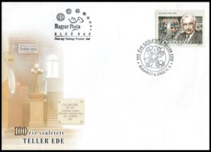 HUNGRIA/SOBRE, 2008 - PERSONALIDADES: EDWARD TELLER (1908-2003) FISICO AMERICANO DE ORIGEN HUNGARO - YV 4303 - 1 VALOR -SOBRE PRIMER DIA DE EMISION