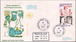ANTARTIDA FRANCESA/SOBRE, 1997 - SALUD - YV 219 - 1 VALOR - SOBRE PRIMER DIA DE EMISION