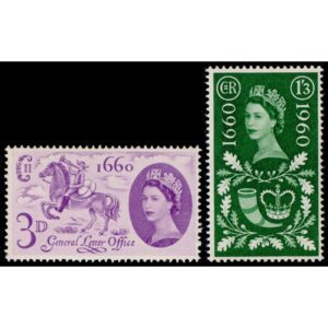 GRAN BRETAÑA/SELLOS, 1960 - ANIVERSARIOS - YV 355/56 - 2 VALORES - NUEVO