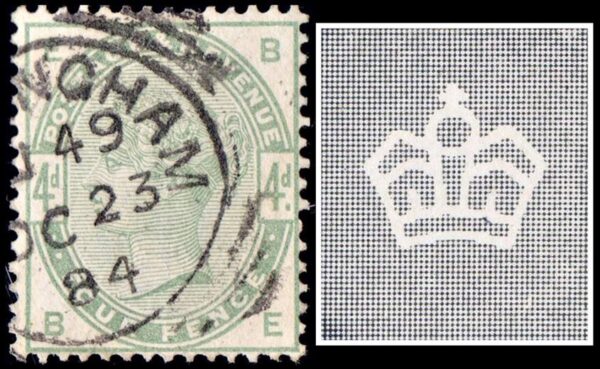 GRAN BRETAÑA/SELLOS, 1883-4 - SELLOS CLASICOS - VICTORIA - YV  81 - 1 VALOR - MATASELLADO