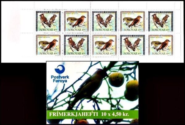 FAROE ISLANS/STAMPS, 1996 - FAUNA - MIGRATORY BIRDS - YV C 292 - BOOKLET WITH 10 VALUES - MNH