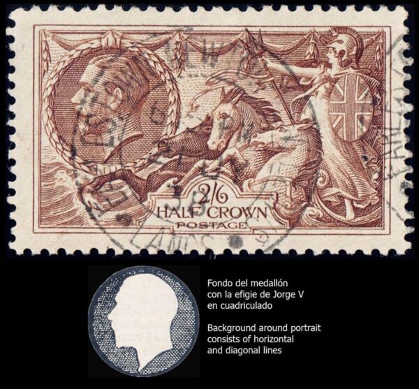 GRAN BRETAÑA/SELLOS, 1934-1936 - JORGE V - CABALLOS DE MAR - YV 198 - 1 VALOR - USADO