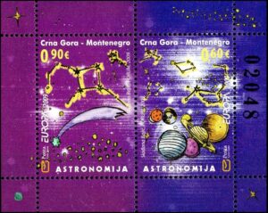 MONTENEGRO/SELLOS, 2009 - TEMA EUROPA - LA ASTRONOMIA - YV BF 8 - BLOQUE - NUEVO