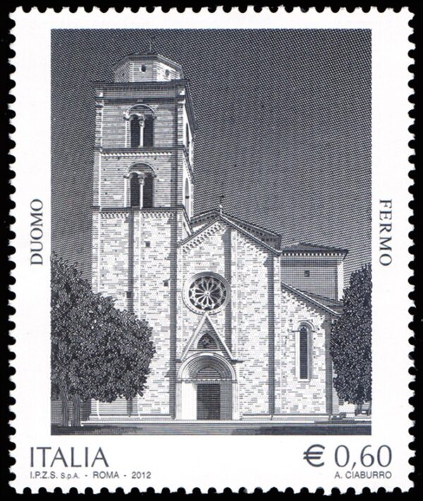 ITALIA/SELLOS, 2012 - CATEDRAL DE FERMO - YV 3311 - 1 VALOR - NUEVO