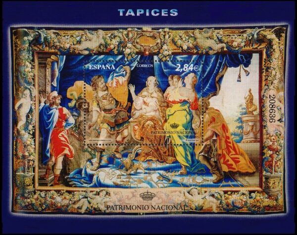 ESPÀÑA/SELLOS, 2011 - TAPICES - PATRIMONIO NACIONAL - YV BF 199 - BLOQUE - NUEVO