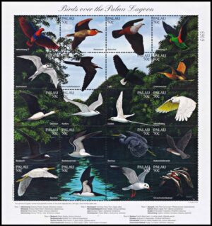 PALAU/SELLOS, 1996 - AVES - YV 965/84 - HOJITA DE 20 VALORES