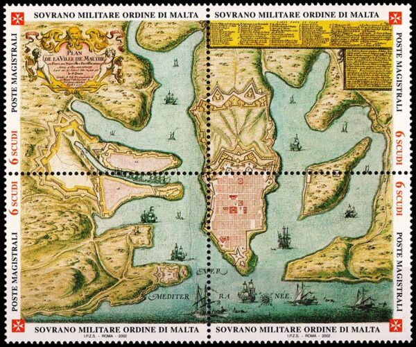 ORDEN DE MALTA/SELLOS, 2002 - ANTIGUO MAPA - YV699/702 - 4 VALORES - NUEVO