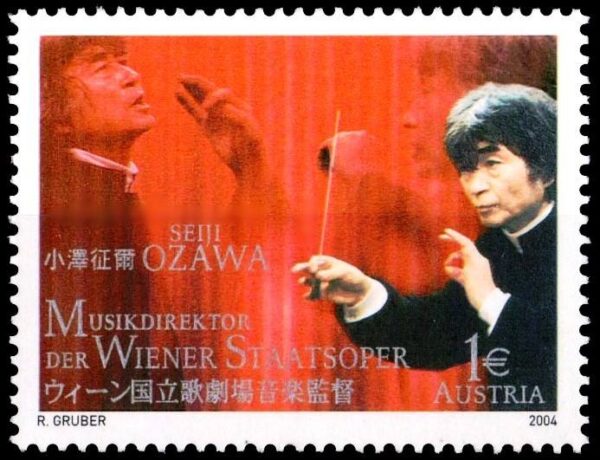 AUSTRIA/SELLOS, 2004 - MUSICA CLASICA - SEIJI OZAWA - YV 2292 - 1 VALOR - NUEVO