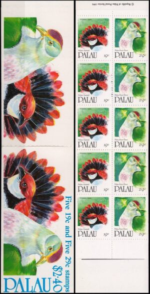 PALAU/SELLOS, 1991 - AVES - YV C 386b - CARNET DE 10 VALORES - NUEVO