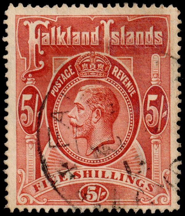 FALKLANDS/SELLOS, 1912 - GEORGE V - YV 35 -1 VALUE - USED