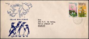MALVINAS/SOBRE, 1975 - CARTA CIRCULADA A STANLEY