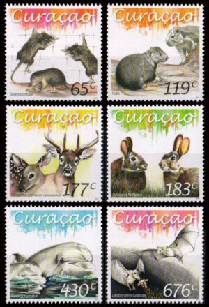 CURAZAO - SELLOS - AÑO 2016 - FAUNA - 6 VALORES - NUEVO