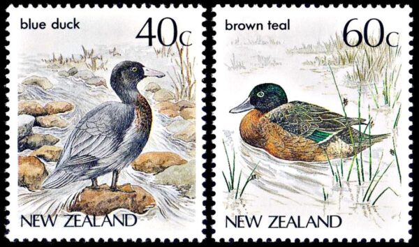 NEW ZEALAND - STAMPS - YEAR 1987 - FAUNA - BIRDS  - YV 948/49 - 2 VALUE - MNH