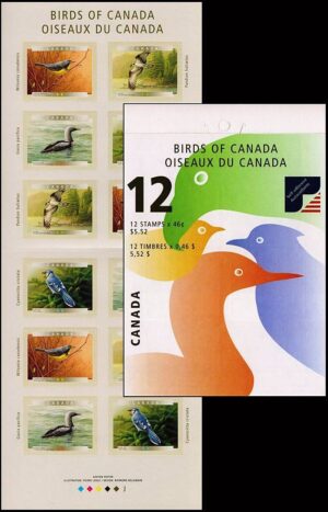 CANADA/SELLOS, 2000 - AVES DE CANADA - YV C 1813 - CARNET AUTOADHESIVO - NUEVO