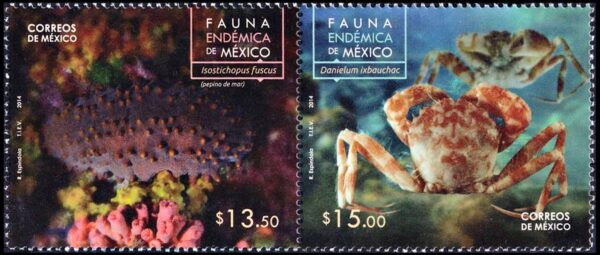 MEXICO/SELLOS, 2014 - FAUNA MARINA - YV 2871/72 - 2 VALORES - NUEVO