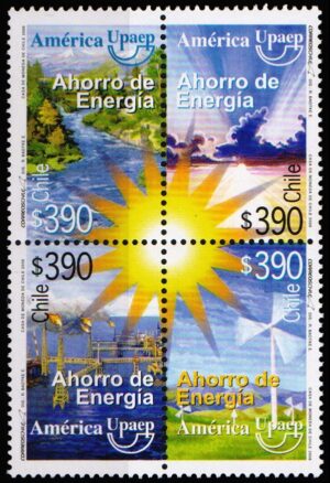 CHILE/SELLOS, 2006 - AMERICA UPAEP - AHORRO DE ENERGIA - YV 1720/23 - 4 VALORES - NUEVO
