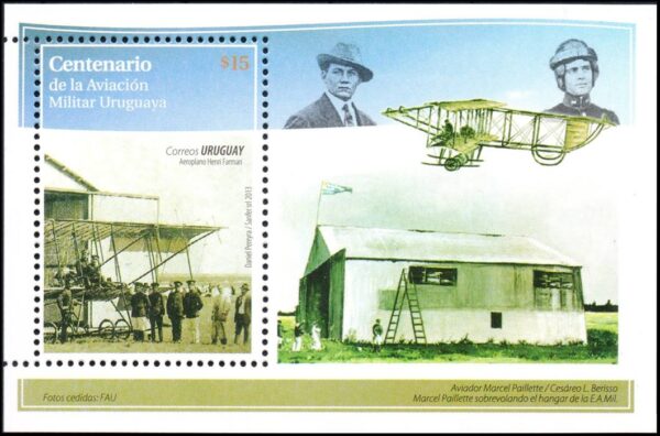 URUGUAY/SELLOS, 2013 - AVIACION - YV BF 97 - BLOQUE - NUEVO