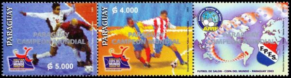 PARAGUAY/SELLOS, 2003 - FUTBOL - YV 2881/82 - 2 VALORES - NUEVO