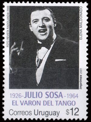 URUGUAY/SELLOS, 2001 - TANGO - MUSICA - YV 1995 - 1 VALOR - NUEVO
