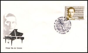 PERU/SOBRES, 1988 - MUSICA - YV 888 - 1 VALOR - SOBRE PRIMER DIA DE EMISION