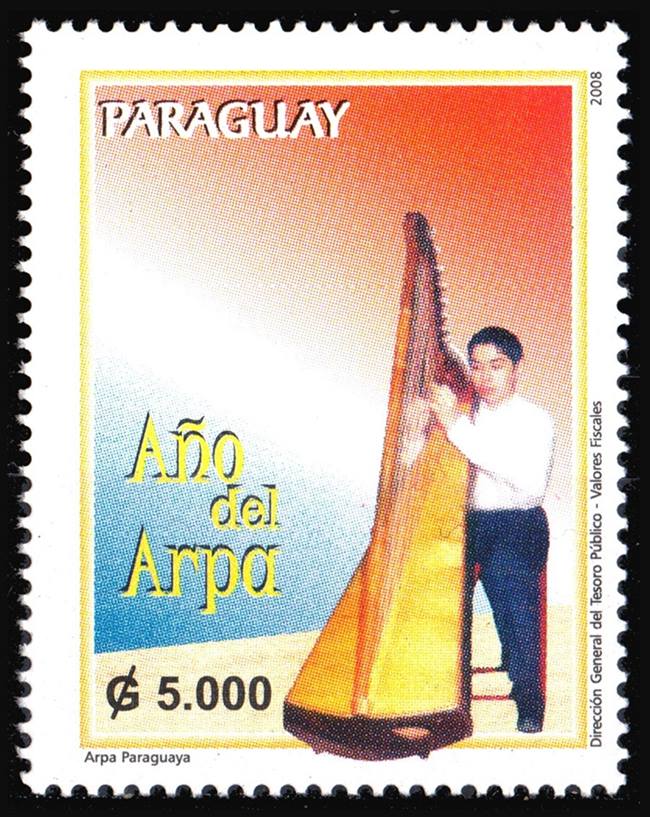 PARAGUAY/SELLOS, 2008 - MUSICA - YV 3023 - 1 VALOR - NUEVO