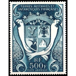ANTARTIDA FRANCESA (T.A.A.F.) SELLOS, 1970 - ESCUDO -YV A21 - 1 VALOR - NUEVO