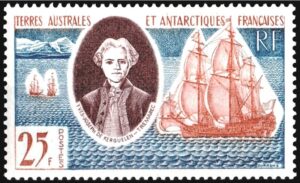 ANTARTIDA FRANCESA (T.A.A.F.) SELLOS, 1959 - NAVEGANTES Y EXPLORADORES - YV 18 - 1 VALOR - NUEVO