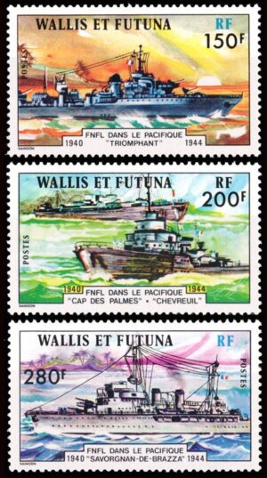 WALLIS Y FUTUNA/SELLOS, 1978 - BARCOS - YV 210/12 - 3 VALORES - NUEVO