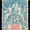 GRAN COMORA/SELLOS, 1897 - COLONIAS FRANCESAS - YV 6 -1 VALOR - NUEVO - BISAGRA
