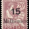 PORT SAID/SELLOS, 1921 - COLONIAS FRANCESAS - YV 65 - 1 VALOR - NUEVO - BISAGRA
