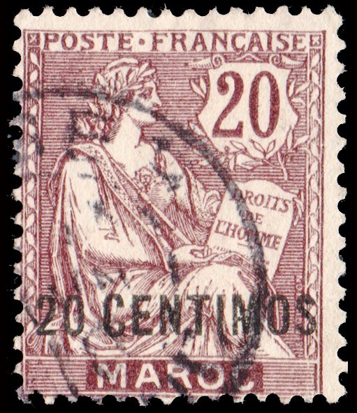 MARRUECOS/SELLOS, 1902-1903 - OFICINA POSTAL FRANCESA - YV 13 - 1 VALOR - USADO