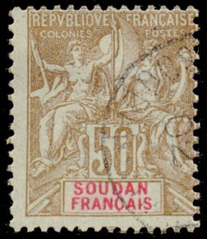 SUDAN/SELLOS, 1900 - COLONIAS FRANCESAS - YV 19 - 1 VALOR - USADO