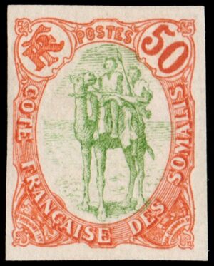 COSTA FRANCESA DE SOMALIA/SELLOS, 1902 - COLONIA FRANCESA - YV 48a - 1 VALOR - SIN DENTAR - SIN GOMA