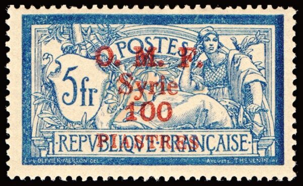 SIRIA/SELLOS, 1920 - COLONIAS FRANCESAS - YV 44 - 1 VALOR - NUEVO - MINT