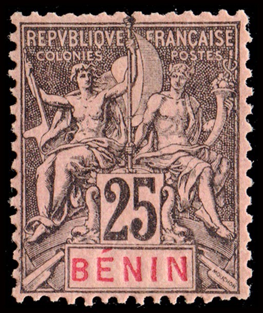 BENIN/SELLOS, 1894 - COLONIAS FRANCESAS - YV 40 - 1 VALOR - NUEVO - BISAGRA