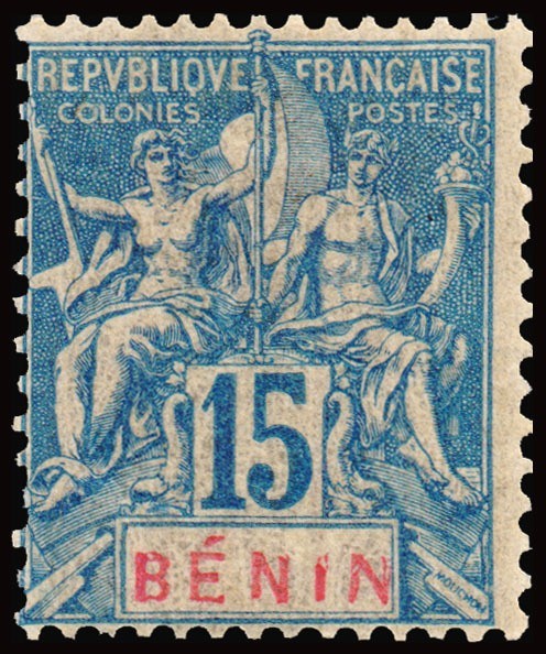 BENIN/SELLOS, 1894 - COLONIAS FRANCESAS - YV 38 - 1 VALOR - NUEVO - BISAGRA