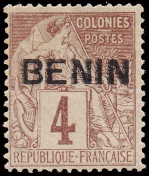 BENIN/SELLOS, 1892 - COLONIAS FRANCESAS - YV 3 - 1 VALOR - NUEVO - SIN GOMA