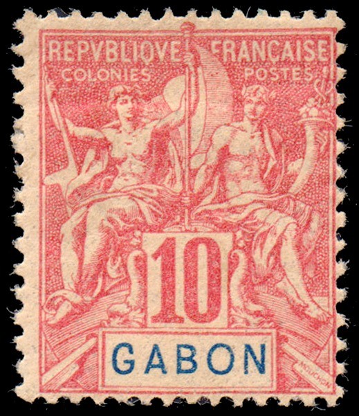 GABON/SELLOS, 1904-1907 - COLONIAS FRANCESAS - YV 20 - 1 VALOR - NUEVO