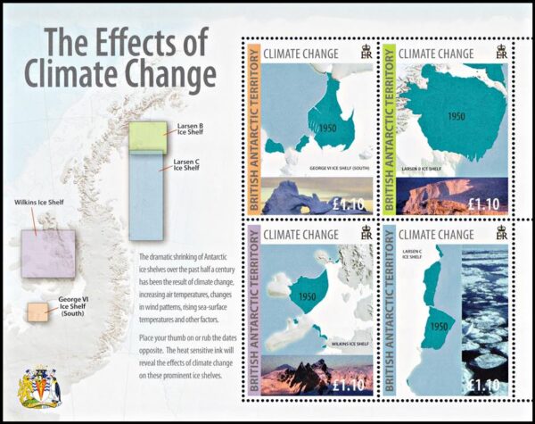 ANTARTIDA BRITANICA (B.A.T.) SELLOS, 2009 - CAMBIO CLIMATICO - YV  BL 15 - BLOQUE - NUEVO