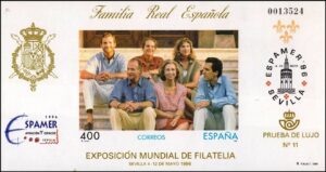 ESPAÑA/SELLOS, 1996 - PRUEBA OFICIAL - LA FAMILIA REAL - EDIFIL 58 - NUEVO