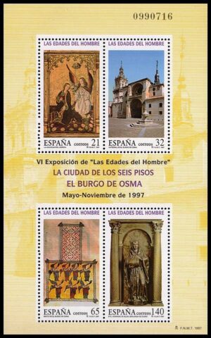 ESPAÑA/SELLOS, 1997 - LAS EDADES DEL HOMBRE - YV BF 76 - BLOQUE - 1 VALOR