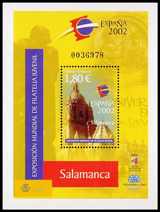 ESPAÑA/SELLOS, 2004 - CATEDRAL DE SALAMANCA - YV BF 103 - BLOQUES - NUEVO