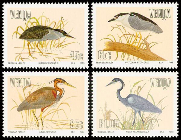 VENDA/SELLOS, 1993 - AVES - YV 253/56 - 4 VALORES - NUEVO