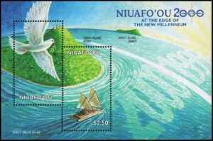 NIUAFO'OU/SELLOS, 2000 - AVES - BARCOS - YV BF 24 - BLOQUE - NUEVO